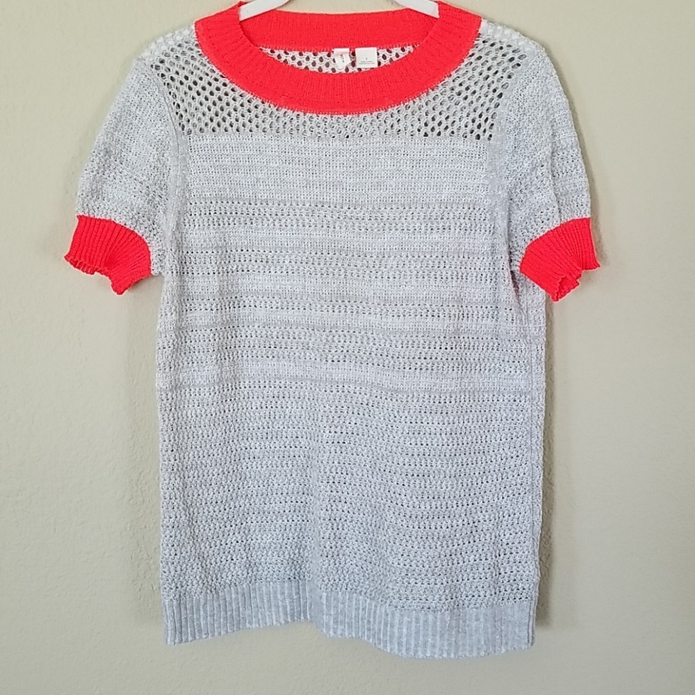 Anthropologie moth knit short sleeve sweater top